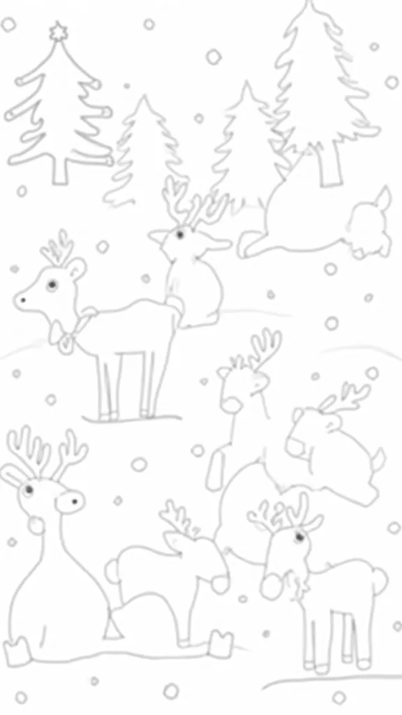 free printable reindeer coloring pages